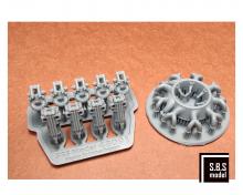 Bristol Bulldog engine upgrade set (without rocker covers) - 6.